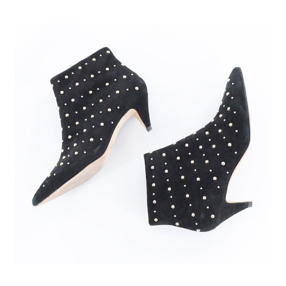 KATE‎ SPADE Starr Pointed Toe Studded Suede Ankle Bootie Size 7.5 - Picture 2 of 10
